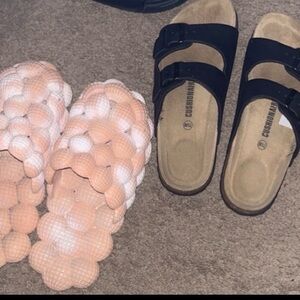 off brand Birkenstocks and bubble slides (9)